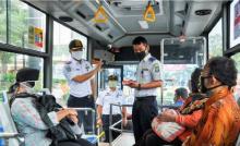 Penumpang Angkutan Umum di Batam Wajib Jaga Jarak saat New Normal