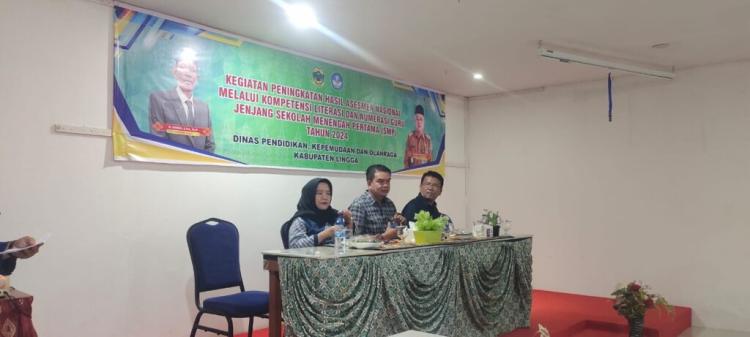 Disdikpora Lingga Gelar Pelatihan Penguatan Literasi dan Numerasi Jenjang Guru SMP