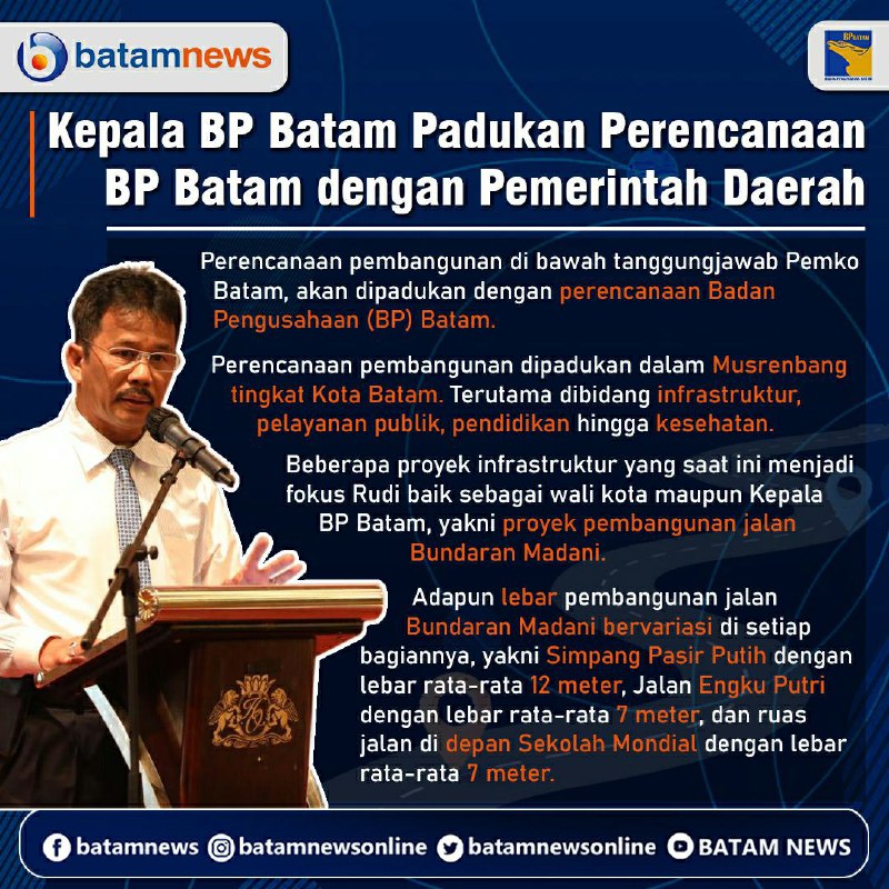 INFOGRAFIS: Pemko-BP Batam Padukan Perencanaan Pembangunan Batam