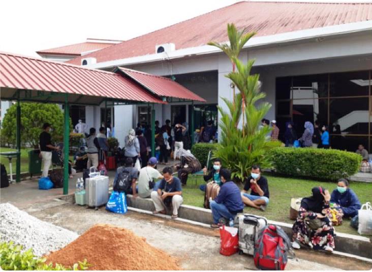 Kasus Covid Melonjak di Batam, Pasien Antre Masuk Lokasi Isolasi Mandiri