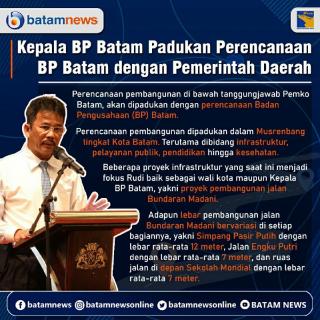 INFOGRAFIS: Pemko-BP Batam Padukan Perencanaan Pembangunan Batam