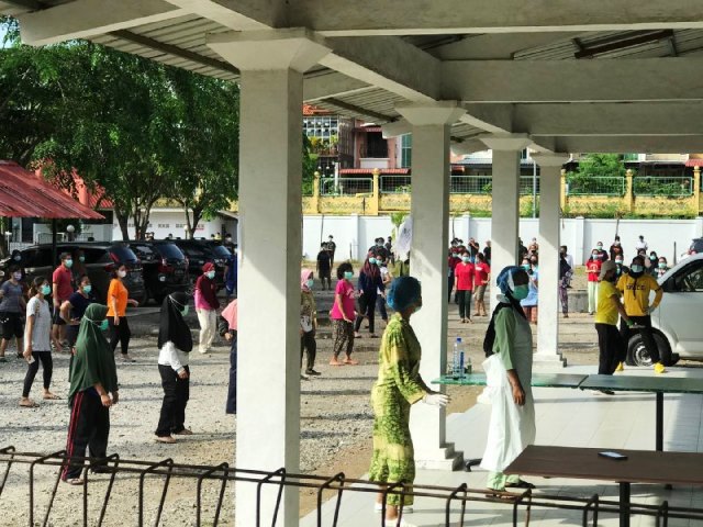 Melihat Semangat untuk Sembuh Pasien Karantina Mandiri di Asrama Haji Batam