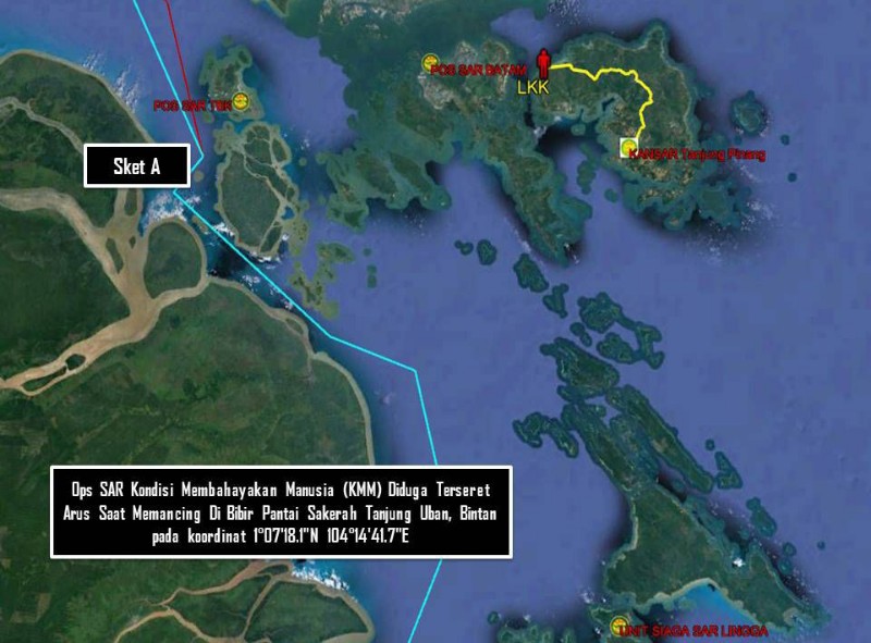 Asyik Mancing, Pria di Bintan Hilang Terbawa Arus Pantai Sekera