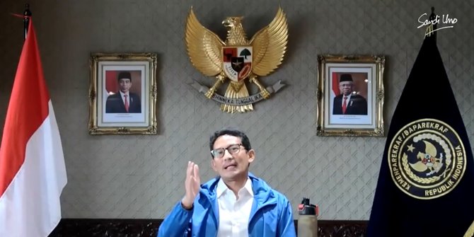 Sandiaga Uno Sebut 50 Pegawai Kemenparekraf Positif Covid-19