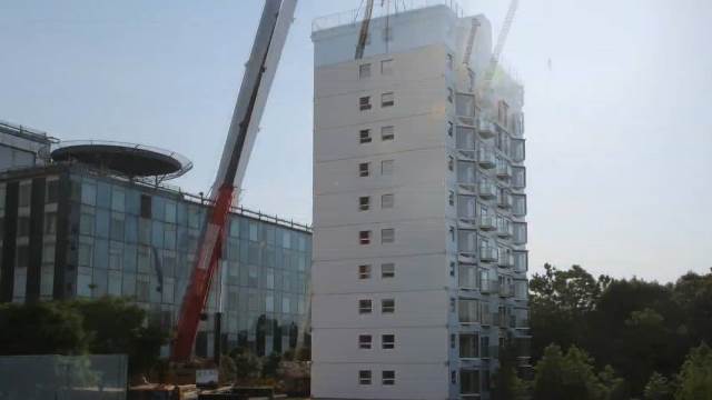 Hebat, Kontraktor China Bangun Apartemen 10 Lantai Kurang dari 29 Jam