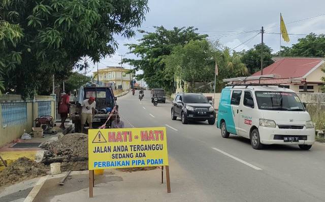 Pipa Bocor, Suplai Air di Kecamatan Karimun Terganggu