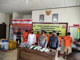 Polres Natuna Ringkus 7 Pelaku Pengeboman Ikan