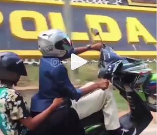 Viral, Remaja Nekat Freestyle depan Polda Kepri, Begini Akhirnya