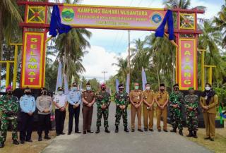 TNI AL Tetapkan Desa Kebun Nyiur di Lingga Jadi Kampung Bahari Nusantara