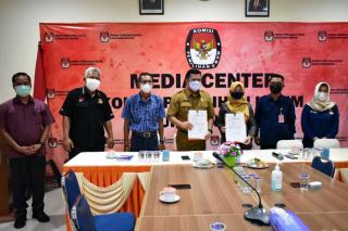 KPU Serahkan Salinan DPT Pemilu Bantu Sukseskan Pilkades di Bintan