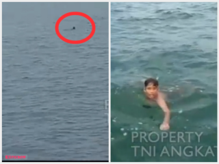TNI AL Temukan Bocah Sendirian Terombang-ambing di Tengah Laut