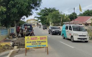 Pipa Bocor, Suplai Air di Kecamatan Karimun Terganggu