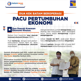 INFOGRAFIS: Dua KEK Baru Pacu Pertumbuhan Ekonomi Batam