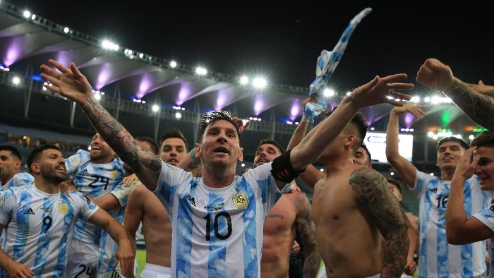 Akhirnya Messi Juara Bareng Argentina