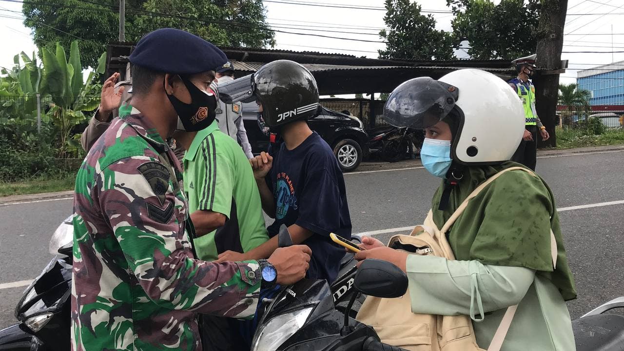 Polisi Antisipasi Kemacetan Akibat Penyekatan PPKM Darurat di Tanjungpinang