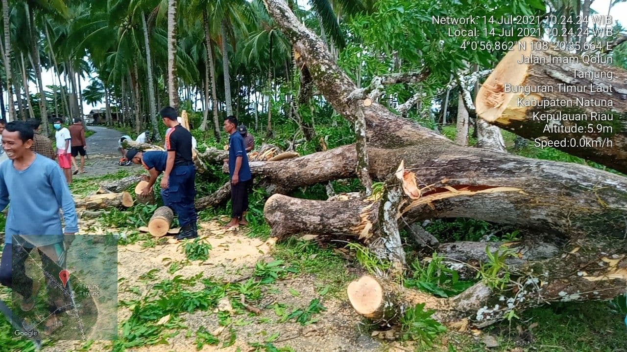 Kondisi Terkini Kota Ranai Natuna Pasca-Hujan Badai Rabu Dini Hari