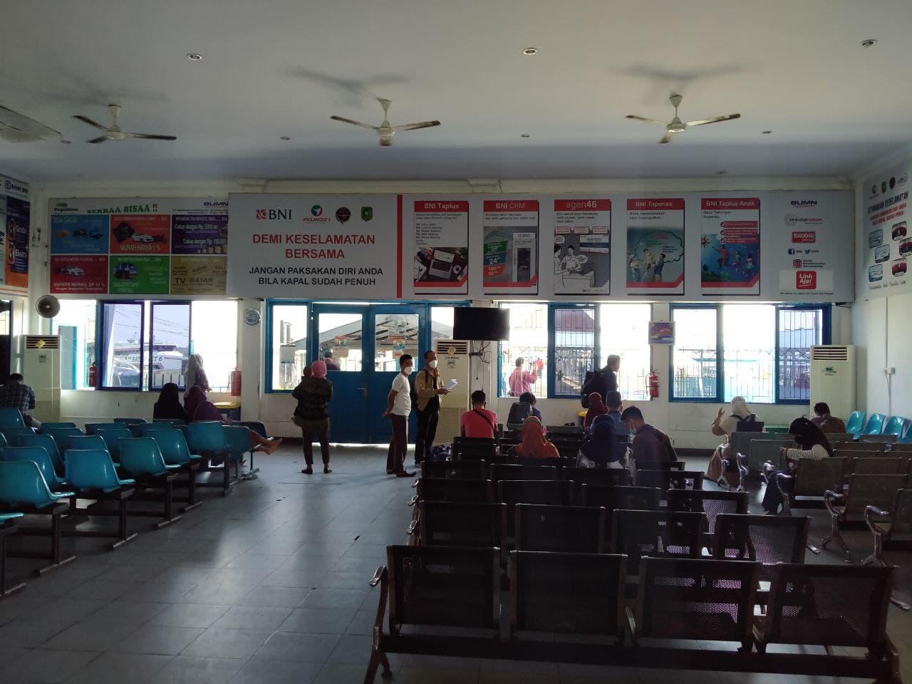 Pelabuhan Tanjung Harapan Selatpanjang Sepi Terimbas PPKM di Kepri