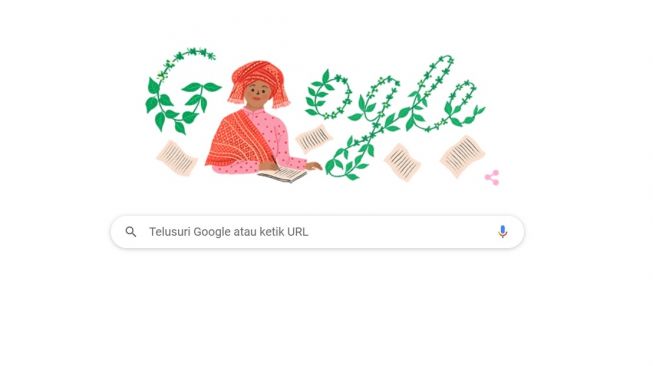Google Doodle Tampilkan Sariamin Ismail Novelis Perempuan Asal Sumbar