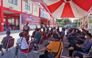 6 Ribu Dosis Vaksin Disuntikan Polres Karimun sejak Awal Juni 2021