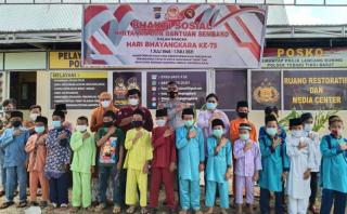 RCommunity Meranti Gelar Sunatan Massal Bareng Polsek Tebingtinggi Barat