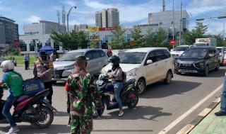 Hari Pertama PPKM Darurat di Batam, Kendaraan Putar Balik Kena Sekat Petugas