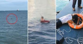 Lockdown Ketat, Pria Malaysia Nekat Berenang Seberangi Selat Demi Bertemu Teman
