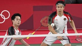 Olimpiade Tokyo: Insiden Banting Raket Warnai Kekalahan Ganda Kevin/Marcus