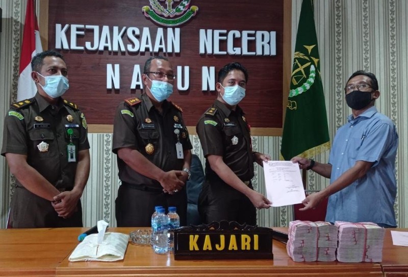 Mantan Bupati Natuna Kembalikan Rp 200 Juta Dana Korupsi