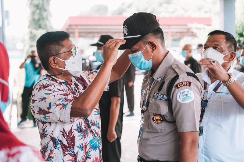 Satpam PT BRC dan BMW di Bintan Resmi Ganti Seragam Baru Mirip Polisi