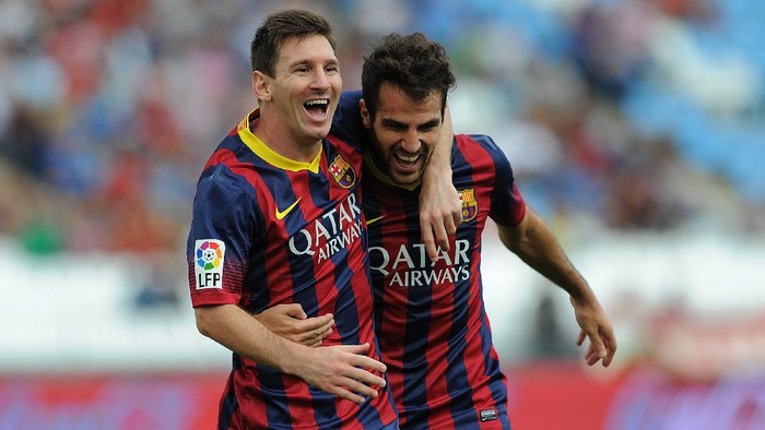 Pesan Menyentuh Fabregas untuk Messi yang Tinggalkan Barcelona
