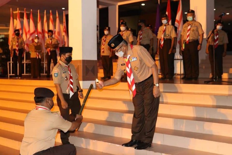 Jefridin Minta Pramuka Jadi yang Terdepan Beri Contoh Penerapan Prokes