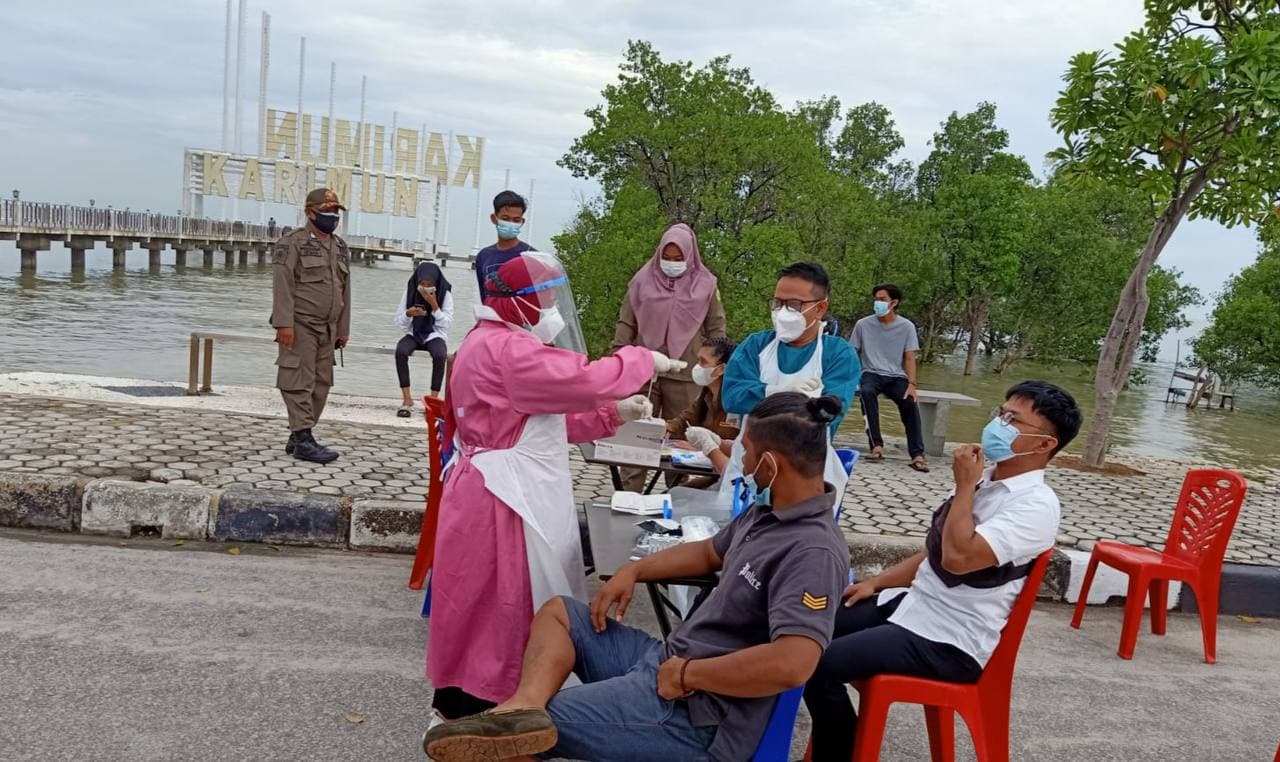 5 Warga Positif Covid saat Testing Massal di Karimun