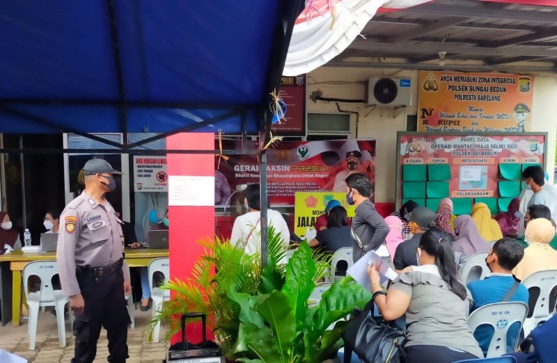 Polsek Sei Beduk Buka Gerai Vaksinasi, Target 200 Orang Per Hari