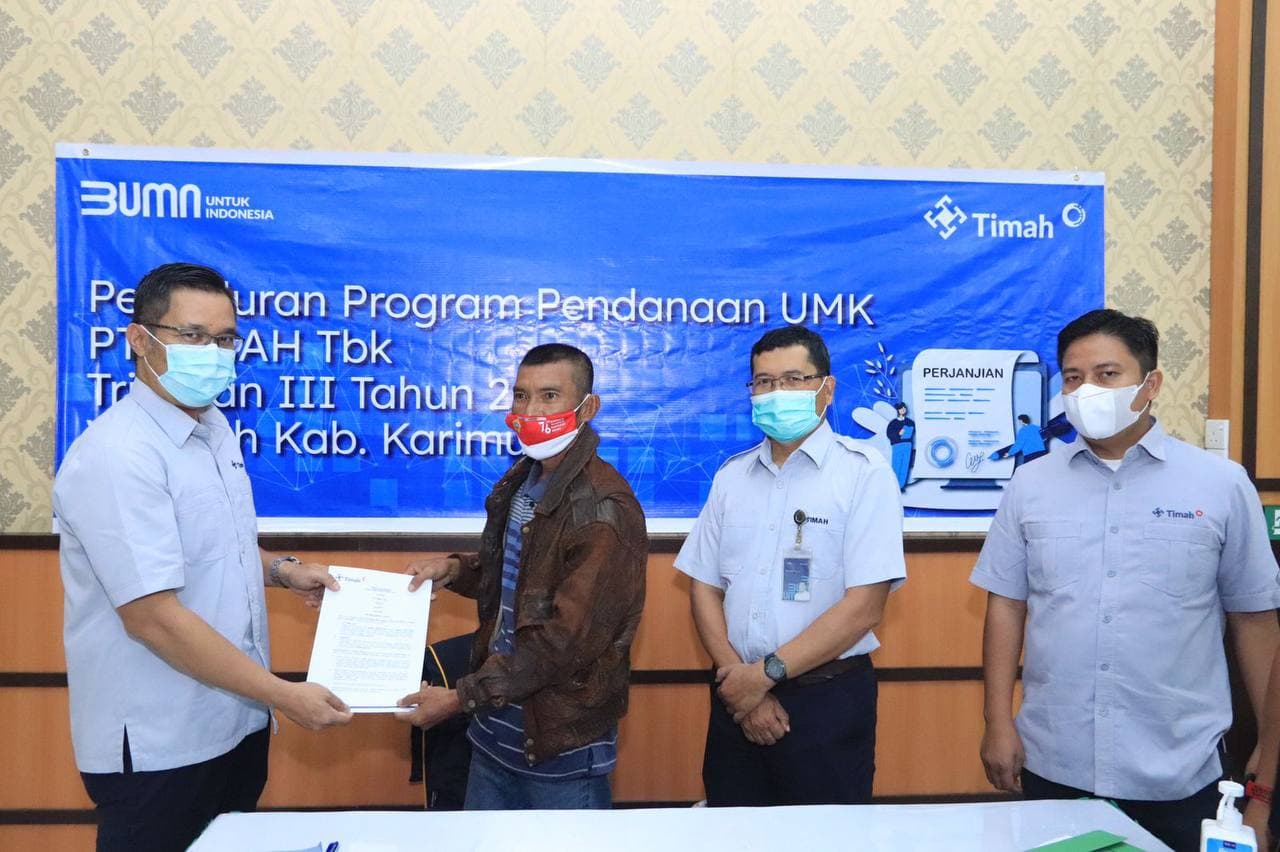 PT Timah Kucurkan Rp 1,5 Miliar untuk 50 Pelaku UMKM di Karimun