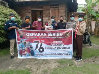RCommunity Meranti Tebar 1.000 Bendera dan 1.250 Kilogram Beras Semarakkan HUT RI
