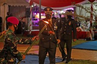 Upacara Taptu dan Pawai Obor Tradisi Sambut Peringatan Kemerdekaan RI di Batam 
