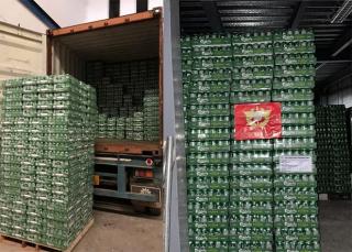 Batam Customs Confiscates Contraband of Carlsberg Beer
