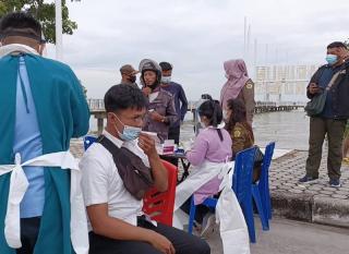 Lima Warga Positif saat Antigen Massal di Karimun Langsung Dikarantina