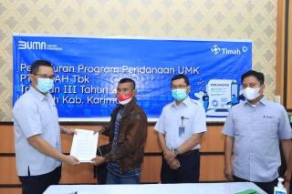 PT Timah Kucurkan Rp 1,5 Miliar untuk 50 Pelaku UMKM di Karimun
