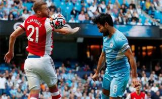 Xhaka Kartu Merah, The Citizens Bantai Arsenal 5-0