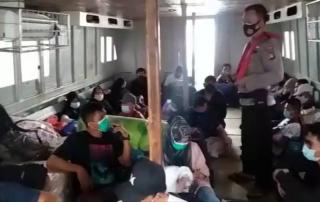 Nekat Bawa Penumpang, Kapal Kargo Tujuan Buton Diamankan Polisi Karimun