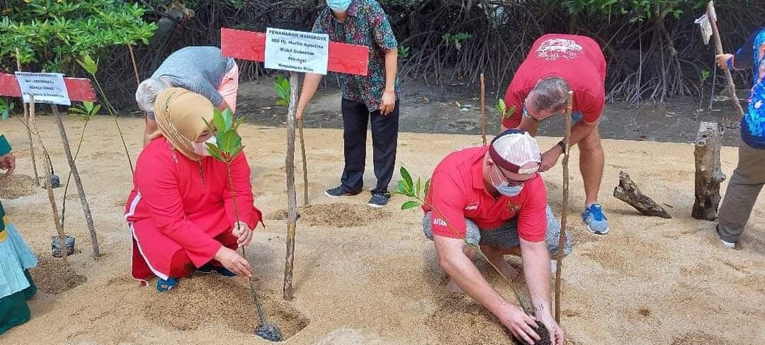 Dukung Pengembangan Ekowisata, Marlin Bersama Ekspatriat Tanam Mangrove
