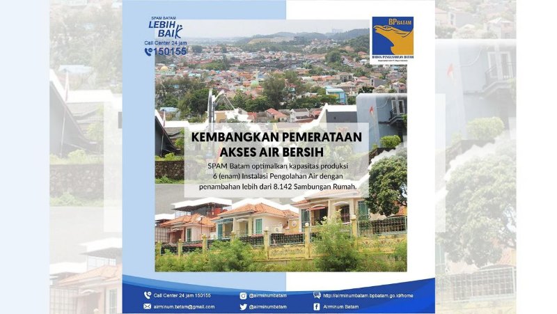 SPAM Batam Maksimalkan Kapasitas Produksi IPA dan Penambahan Sambungan Rumah