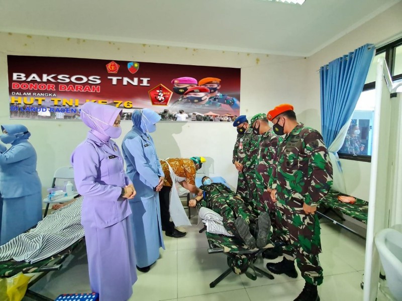 74 Kantong Darah Terkumpul dalam Aksi Donor Lanud RSA di Natuna