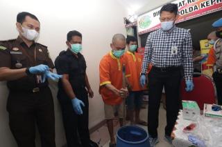 Polda Kepri Musnahkan Sabu dan Putau, Tersangka Terancam Hukuman Mati