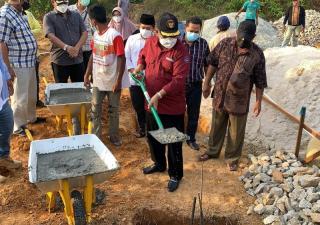 Lumbung Pangan Senilai Rp 200 Juta Lebih Berdiri di Tebing Karimun
