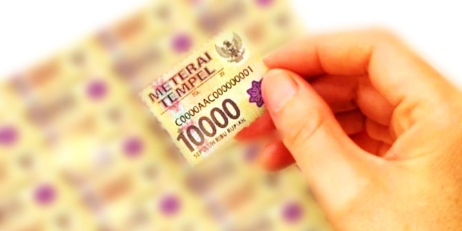 Catat, Cara Beli dan Gunakan Meterai Rp10.000 Digital