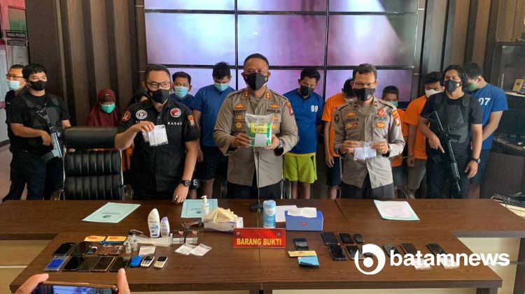 Polres Karimun Panen Kasus Narkoba, Total 18 Orang Ditangkap