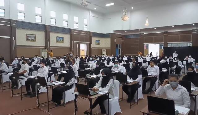 Hari Pertama Tes CPNS di Karimun 2 Peserta Positif Covid-19