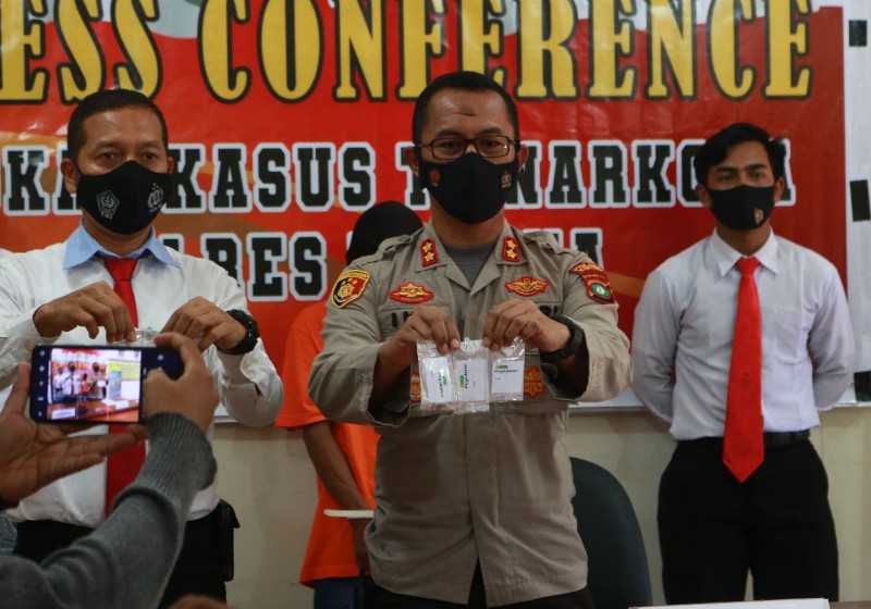 Mau Ditangkap, Seorang Pengedar Sabu di Natuna Nyebur ke Sungai